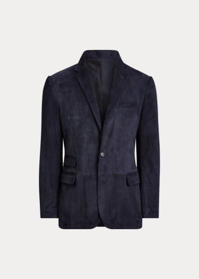 Blazer Ralph Lauren Hombre Azul Marino - Kent Suede - NZRKT0682